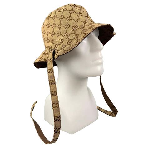 gucci canvas baseball hat sale|Gucci bucket hat for sale.